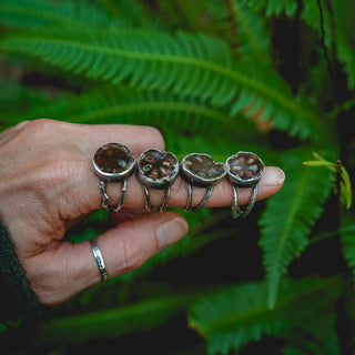 Fossilised Pinecone Ring - UK N/US 7
