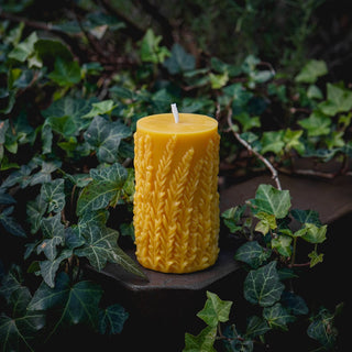 Lavender Beeswax Pillar Candle