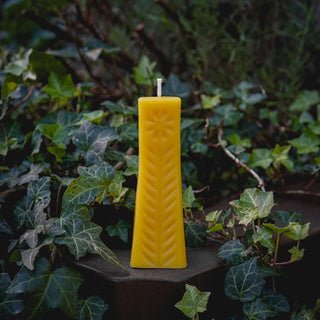 Flower Beeswax Pillar Candle