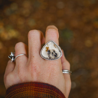 Autumn Leaves Ring - Size UK T/US 10