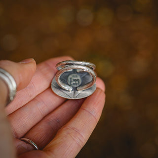 Autumn Leaves Ring - Size UK T/US 10