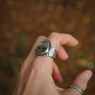 Autumn Leaves Ring - Size UK P/US 8