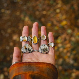 Autumn Flutter Ring - Size UK M/US 6.5