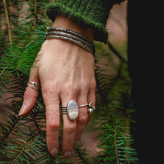 Frosty Morning Ring - Size UK M/US 6.5