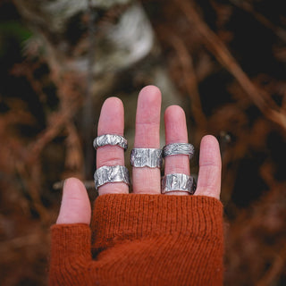 Winter Birch Ring - Size UK M/US 6.5