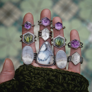 Frosty Morning Ring - Size UK P/US 8