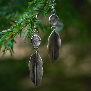 Winter Leaves Earrings no.2
