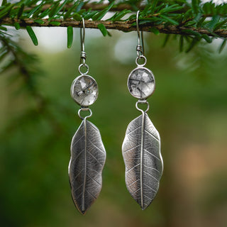 Winter Leaves Earrings no.2