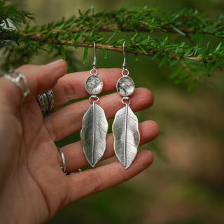 Winter Leaves Earrings no.2