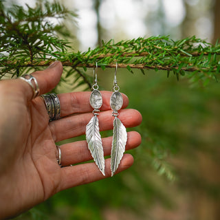 Winter Leaves Earrings no.1