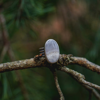 Frosty Morning Ring - Size UK M/US 6.5