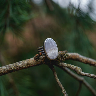 Frosty Morning Ring - Size UK M/US 6.5