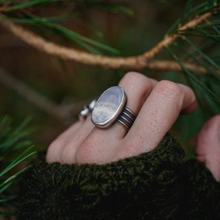 Frosty Morning Ring - Size UK M/US 6.5