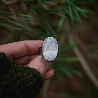 Frosty Morning Ring - Size UK M/US 6.5