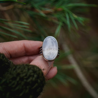 Frosty Morning Ring - Size UK M/US 6.5