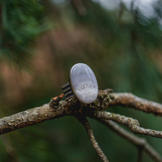 Frosty Morning Ring - Size UK P/US 8