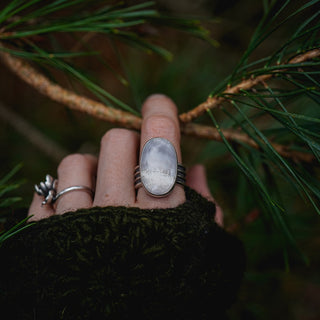 Frosty Morning Ring - Size UK P/US 8