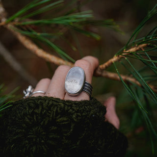 Frosty Morning Ring - Size UK P/US 8