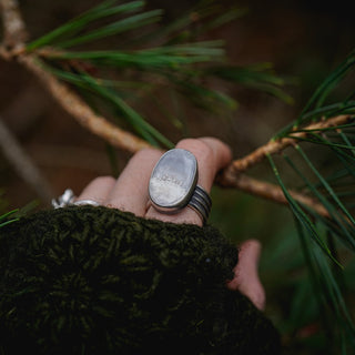 Frosty Morning Ring - Size UK P/US 8