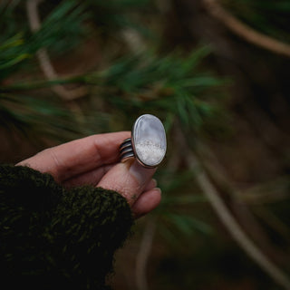 Frosty Morning Ring - Size UK P/US 8