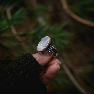 Frosty Morning Ring - Size UK P/US 8