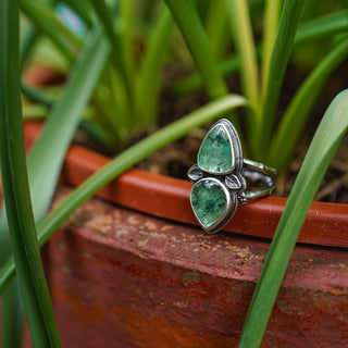 Spring Leaves Ring - Size UK M/US 6.5