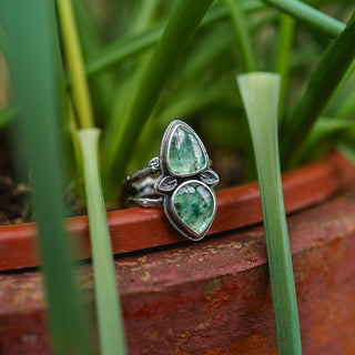 Spring Leaves Ring - Size UK M/US 6.5
