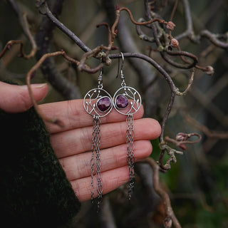 Winter Ruby Earrings