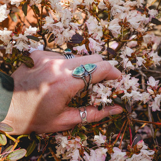 Spring Leaves Ring - Size UK M/US 6.5
