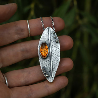 Golden Hour Leaf Necklace
