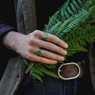 Green Glow Ring - Size UK M/US 6.5