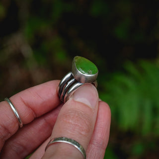 Green Glow Ring - Size UK M/US 6.5