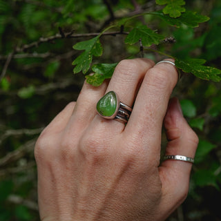 Green Glow Ring - Size UK M/US 6.5