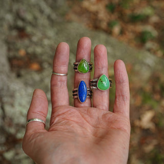 Green Glow Ring - Size UK M/US 6.5