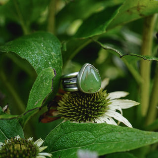 Green Glow Ring - Size UK M/US 6.5