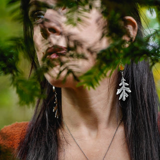 Autumn Oak Earrings no.1