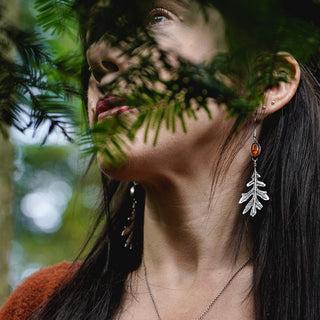 Autumn Oak Earrings no.1
