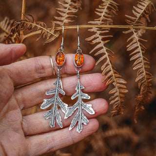 Autumn Oak Earrings no.1