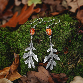 Autumn Oak Earrings no.1