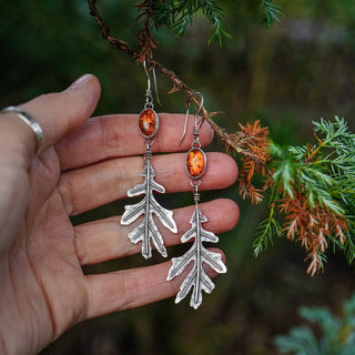 Autumn Oak Earrings no.1