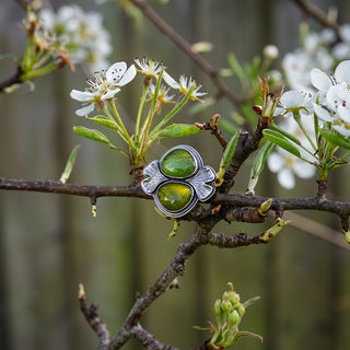 Enchanted Ginkgo Ring - Size UK O/US 7.5