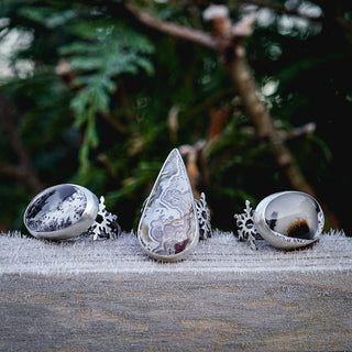 Winter Flakes Ring - Size UK L/US 6