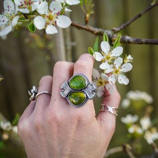 Enchanted Ginkgo Ring - Size UK O/US 7.5