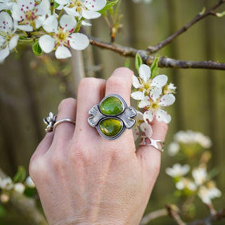 Enchanted Ginkgo Ring - Size UK O/US 7.5