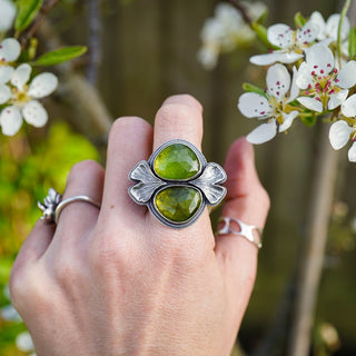 Enchanted Ginkgo Ring - Size UK O/US 7.5