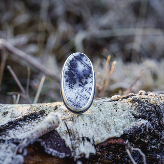 Winter Moon Ring - Size UK N/US 7