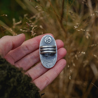 Winter Moon Ring - Size UK N/US 7