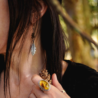 Forest Oak Earrings - Made To Order