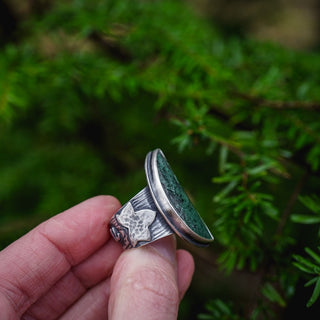 Forest Moss Ring - Size UK N/US 7