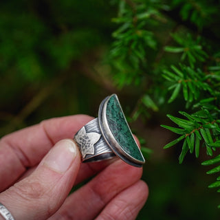 Forest Moss Ring - Size UK N/US 7
